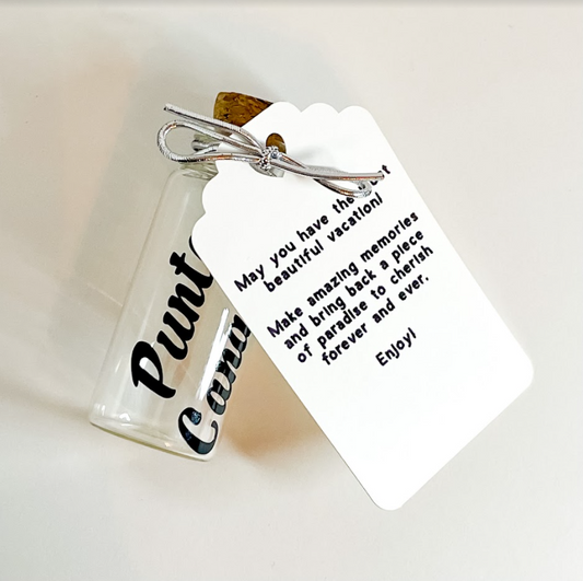 Destination Vacation Sand Gift Tag