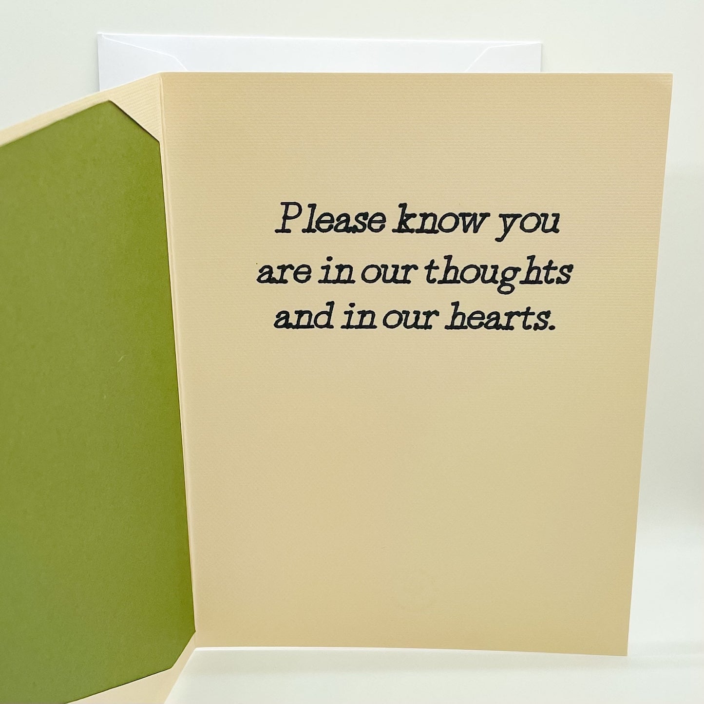 Green Tree Deepest Sympathies Card