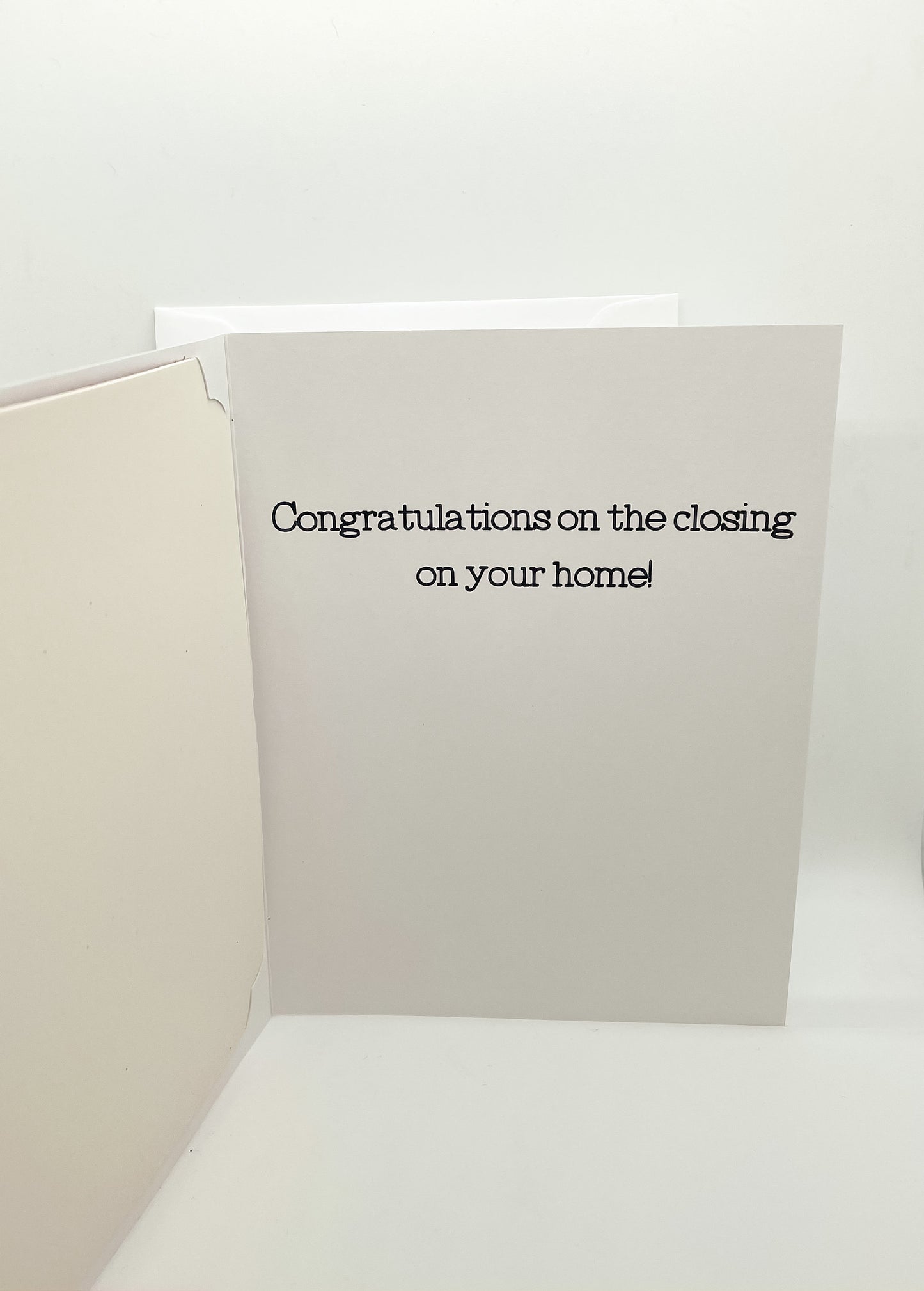 Just Sold Red Glitter Picket Sign Card