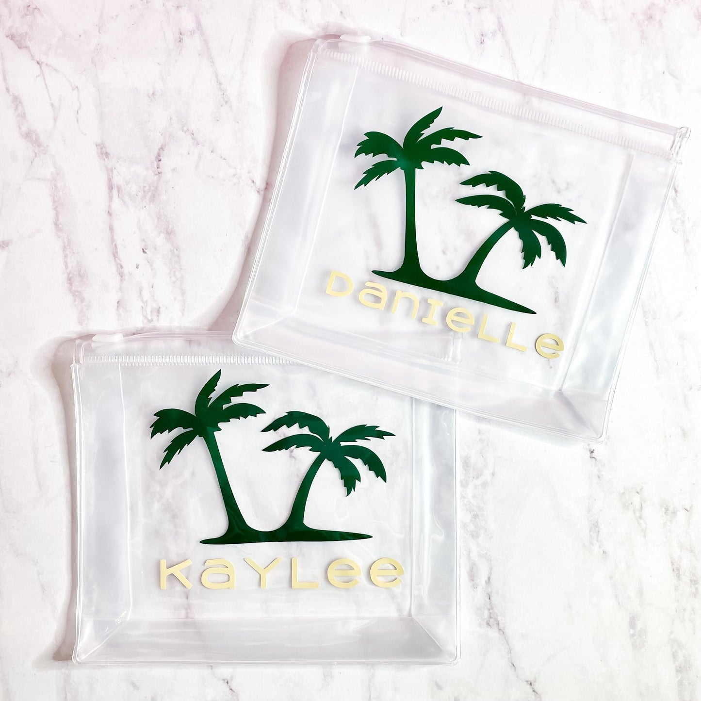 Personalized Palm Tree Travel Pouch