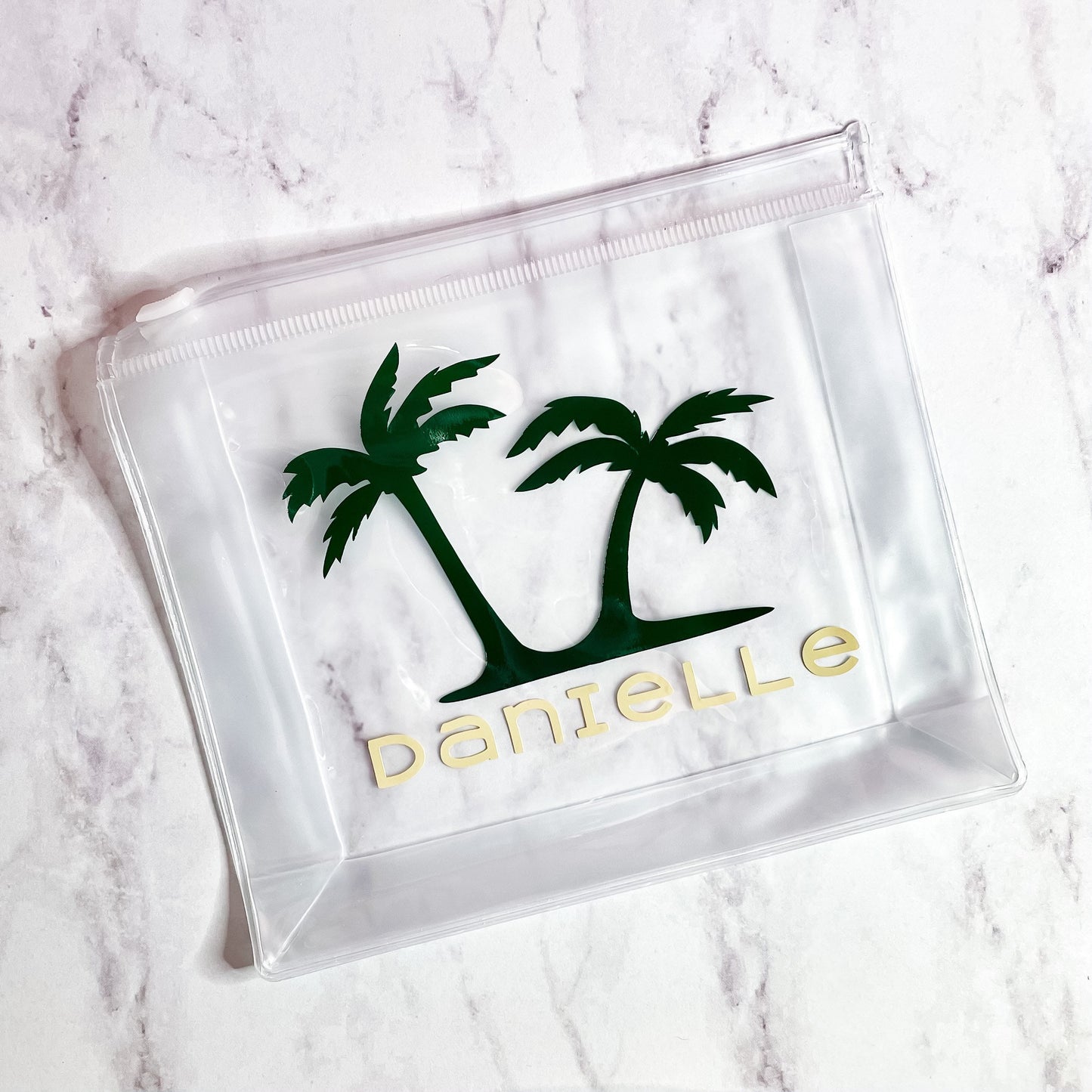 Personalized Palm Tree Travel Pouch