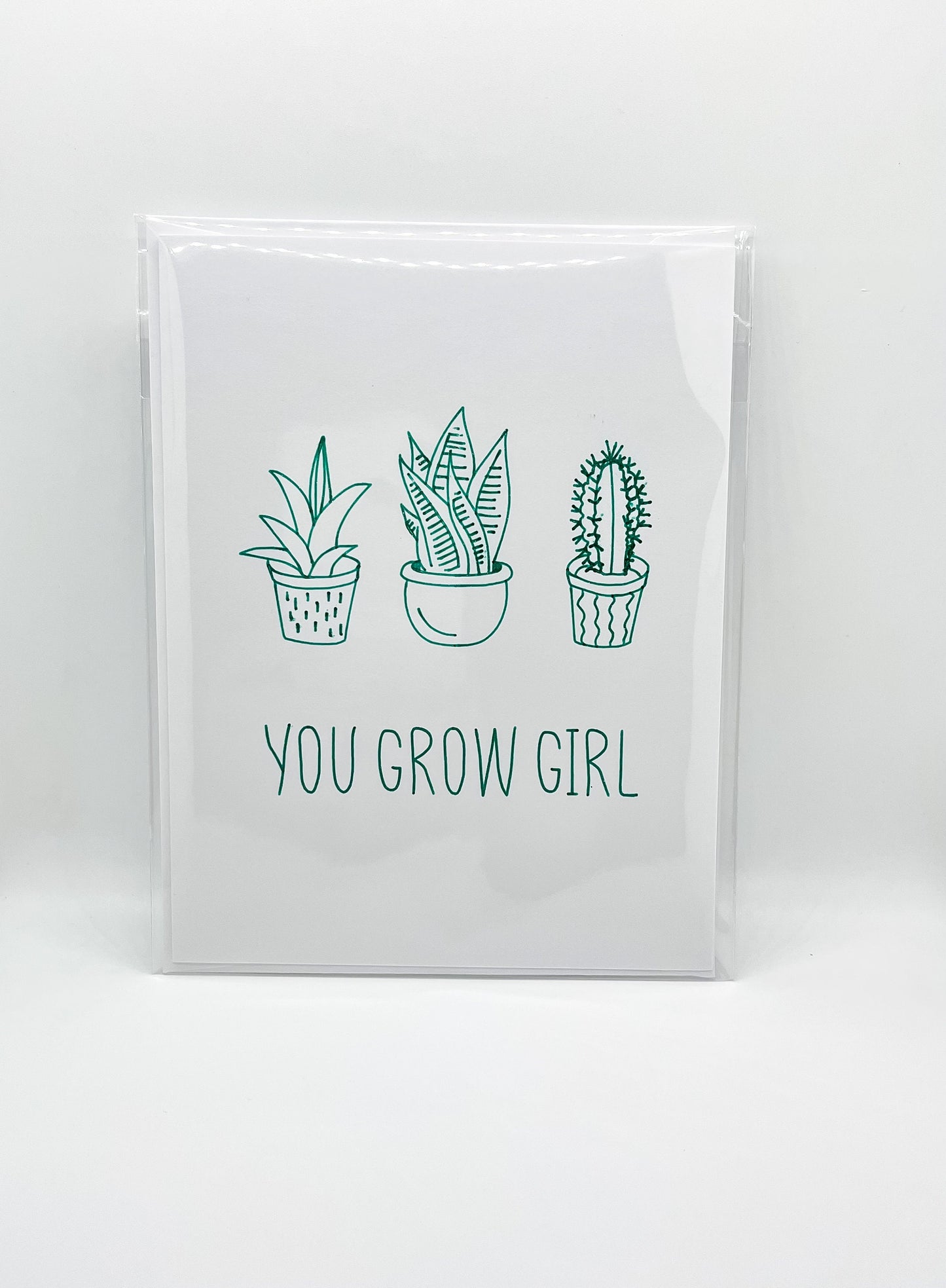 You Grow Girl Encouragement Greeting Card