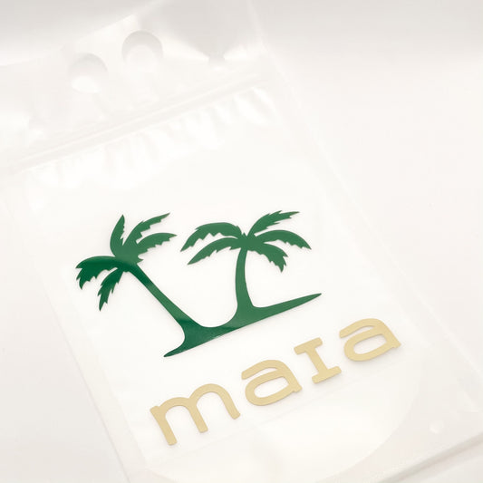 Personalized Palm Tree Drink Pouch