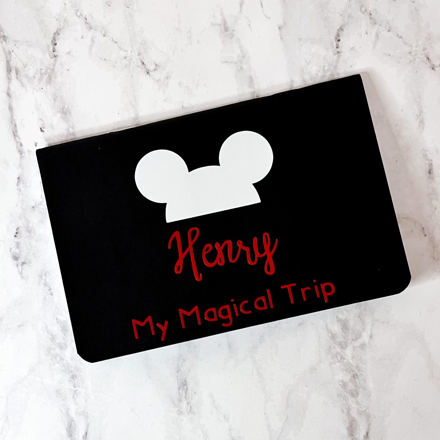 Mickey and Minnie Ears Personalized Autograph Booklet