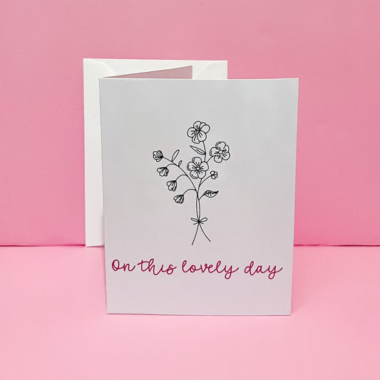 On This Lovely Day Greeting Card